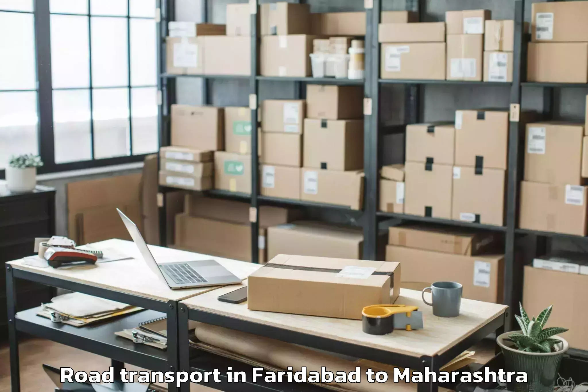 Professional Faridabad to Naigaon Khairgaon Road Transport